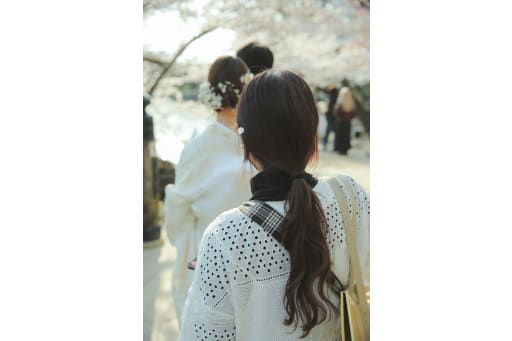 こんなところにも桜が！