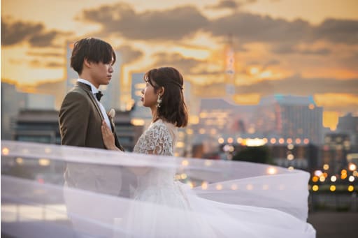 ベールが綺麗に