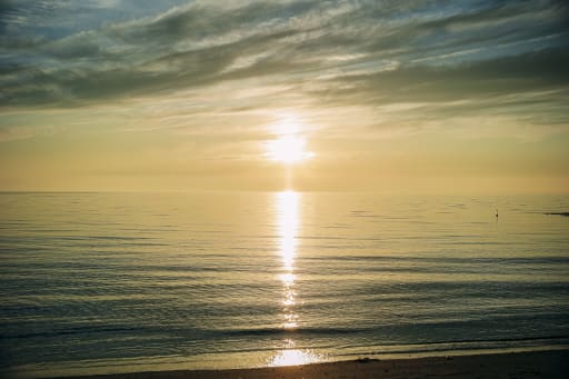 夕日
