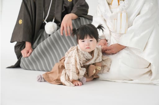 お子様のソロショットも