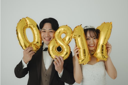 記念日の笑顔