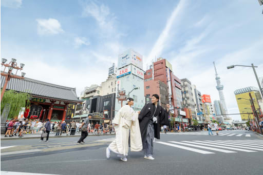 雷門とスカイツリー