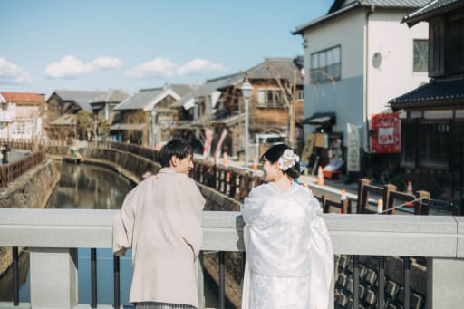 佐原の街並みは、和装での撮影にぴったりです！
