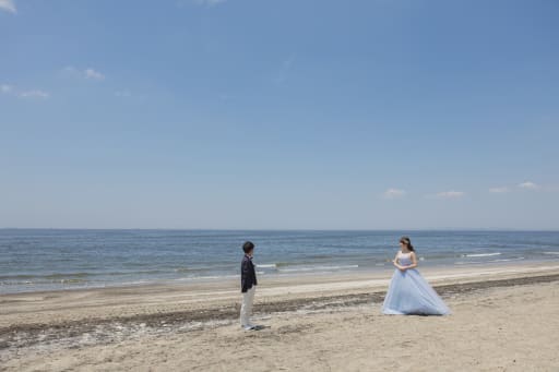 青空と海