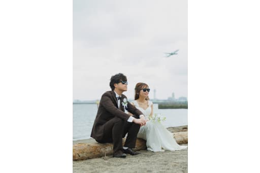 飛行機とともに