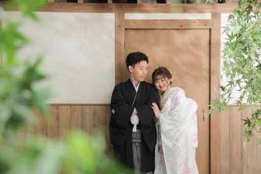 和装は屋内庭園で撮影📸