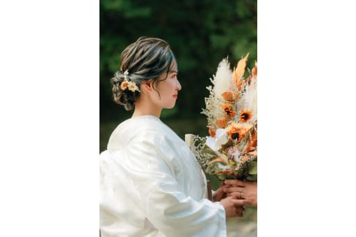 ご新婦様の横顔です。