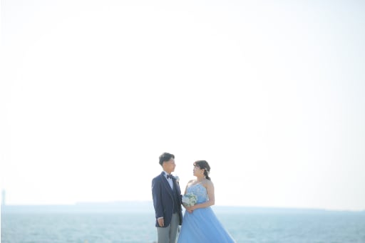 青い空、青い海