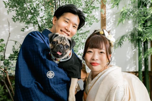 ワンちゃんと一緒に！