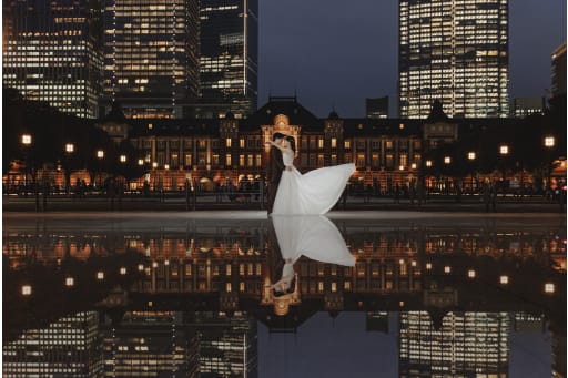 夜景のリフレクション