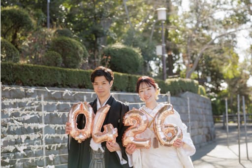 風船と一緒に！