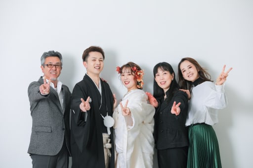 ご新郎様のご家族とも！