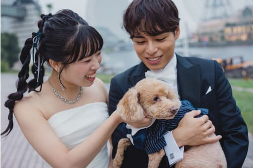 メモリアルパークで愛犬と