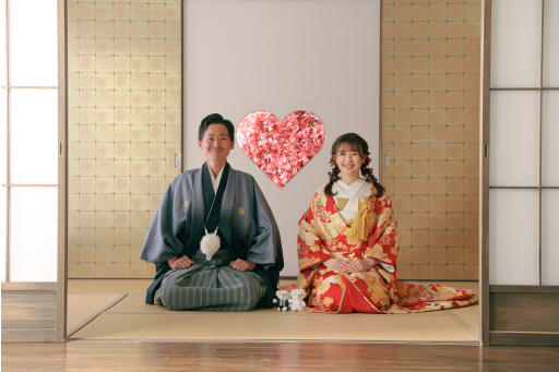 定番の正座ショット