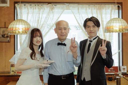 スリーショット！