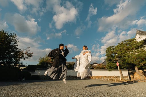 最後は大空の下でのジャンプショット！