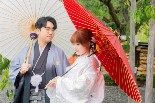 和装は神社での撮影
