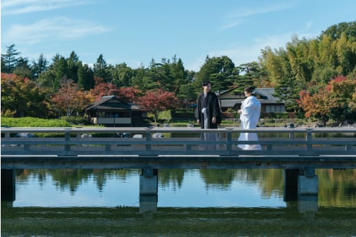 橋を渡りながら