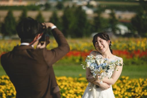 この日一番の笑顔を引き出したのは新郎様でした