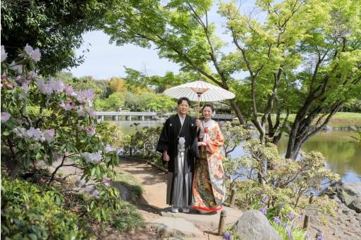 両手に花