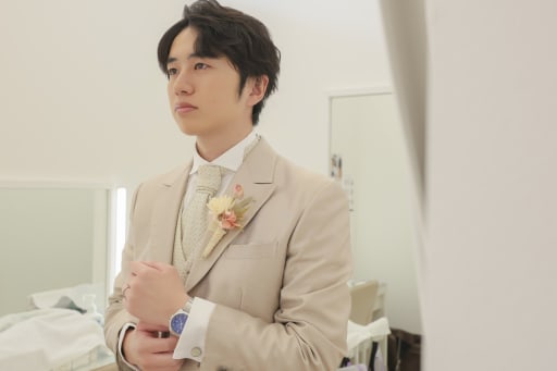 お支度フォト。ご新郎様編。