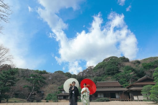 和装の定番の番傘