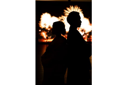 シルエット風に！