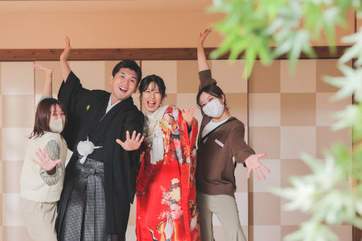 手元ショットを撮るにもおふたりの笑顔を添えて!!!