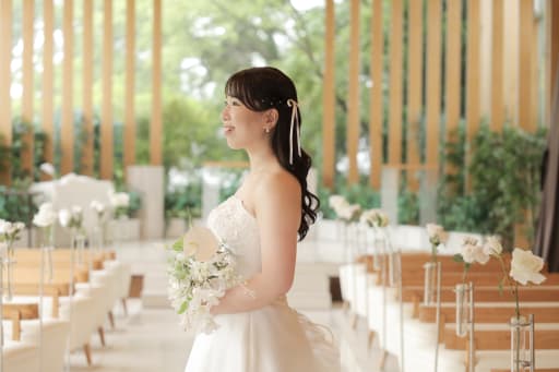 新婦様のソロショット、とても光が綺麗でした♪