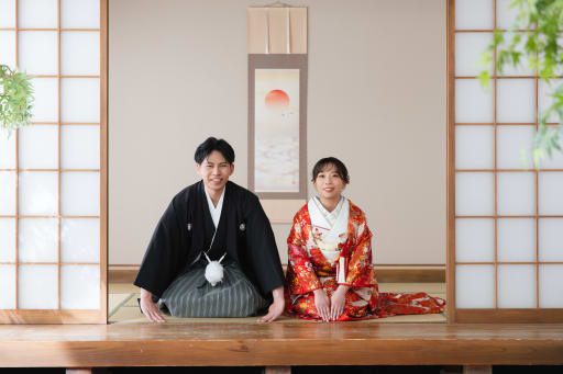 正座のお写真も！