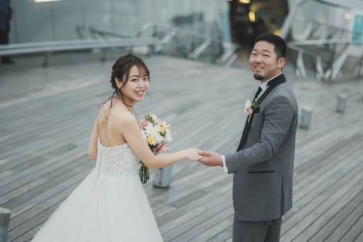 未来へと続く、振り返りショット