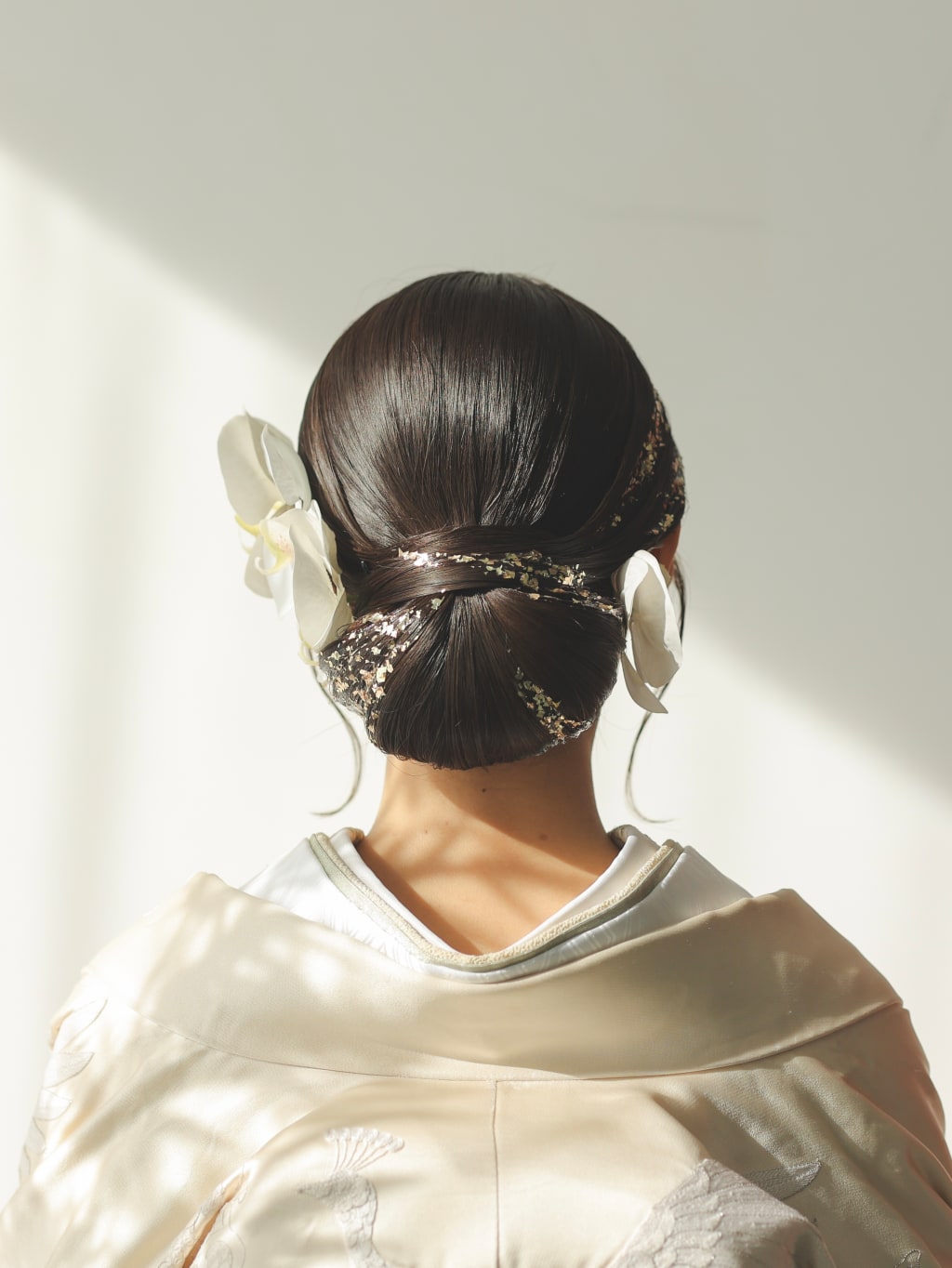 和装綺麗めシニヨン | デコルテフォトグラフィー | 前撮り・フォトウェディング