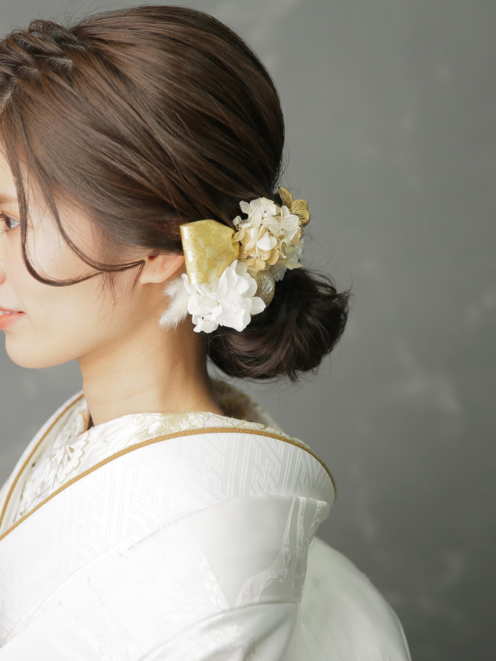 和装ヘアスタイル | デコルテフォトグラフィー | 前撮り・フォトウェディング