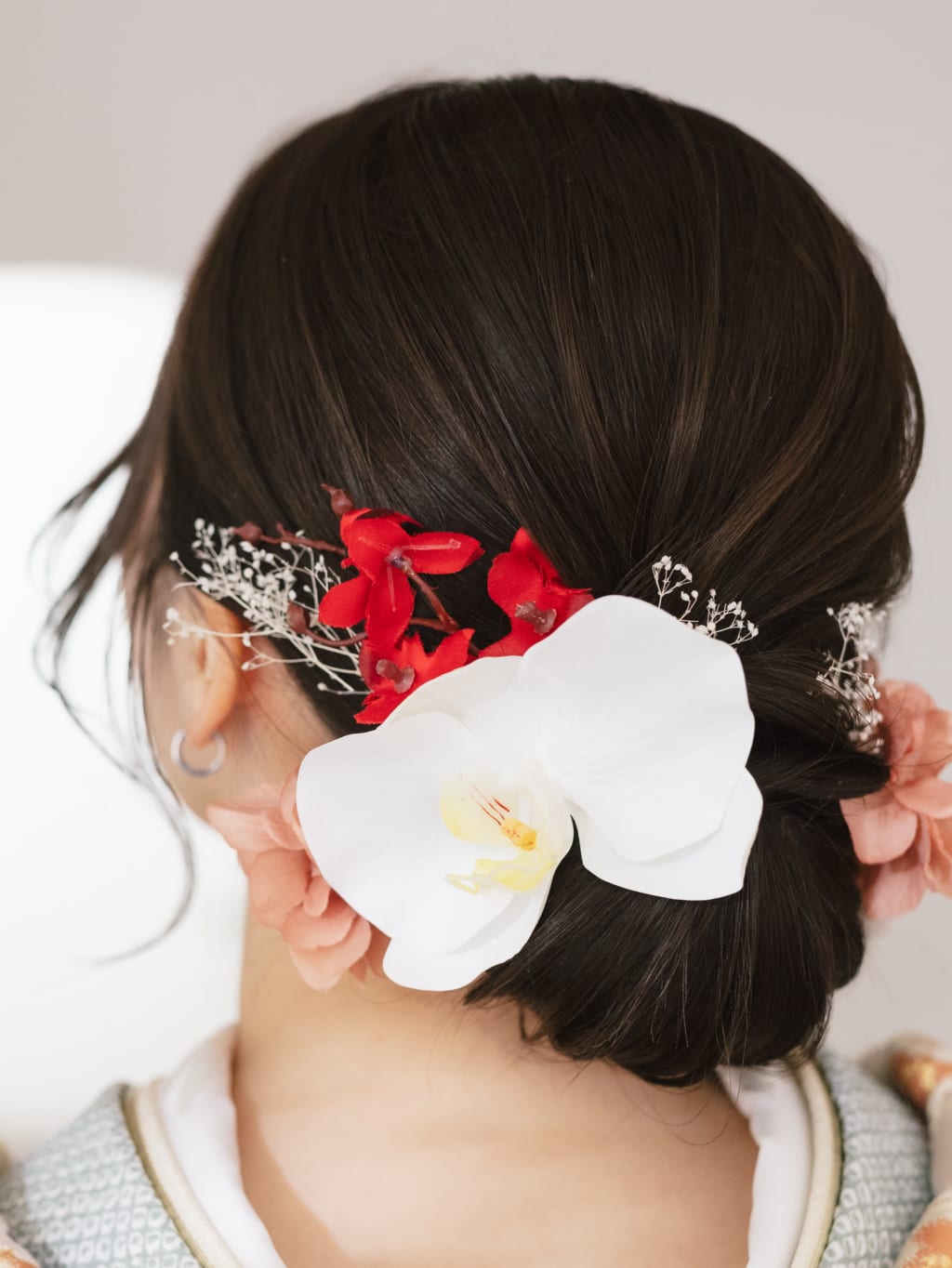 綺麗めシニヨン | デコルテフォトグラフィー | 前撮り・フォトウェディング