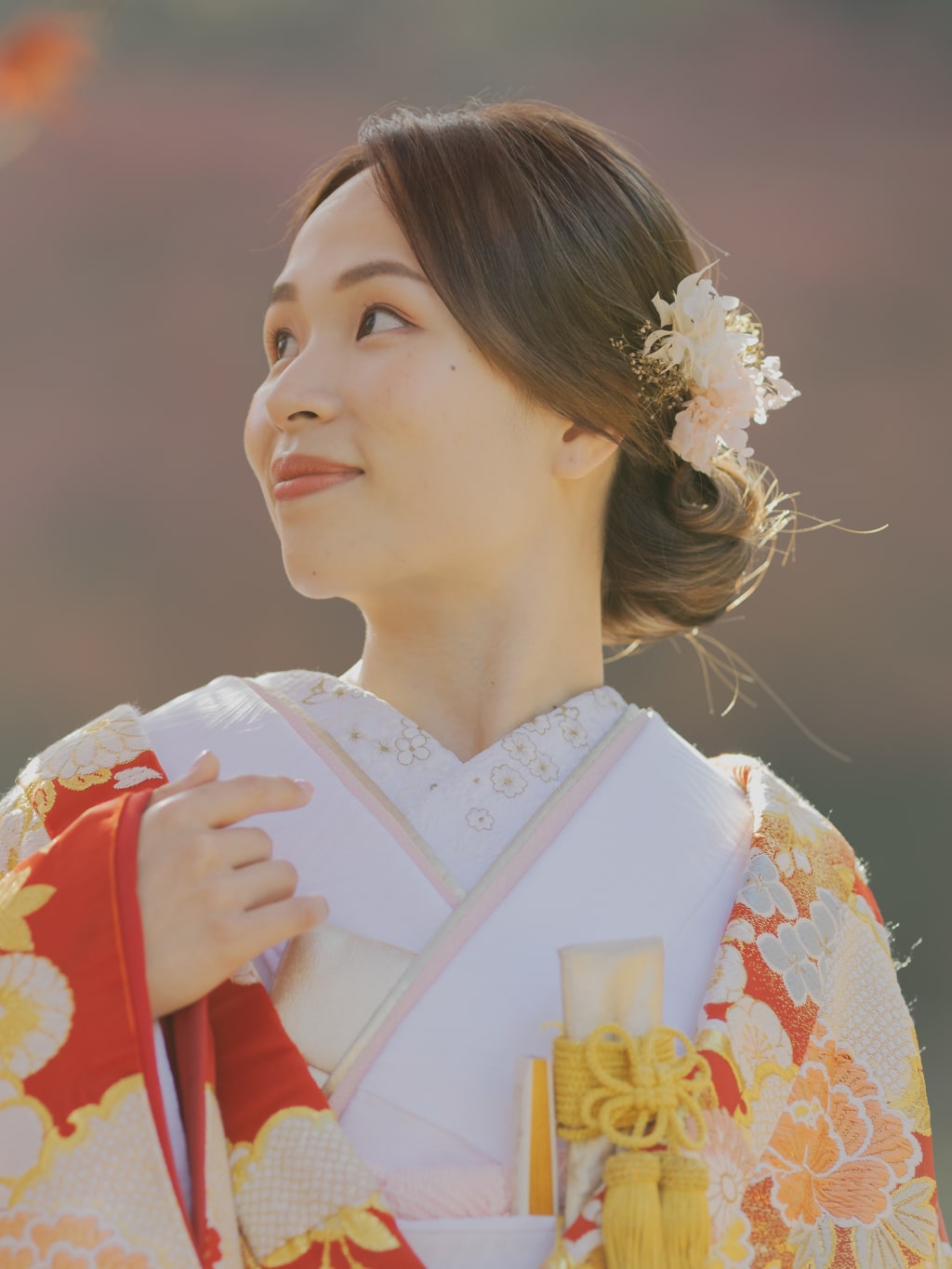 和装ヘアスタイル | デコルテフォトグラフィー | 前撮り・フォトウェディング