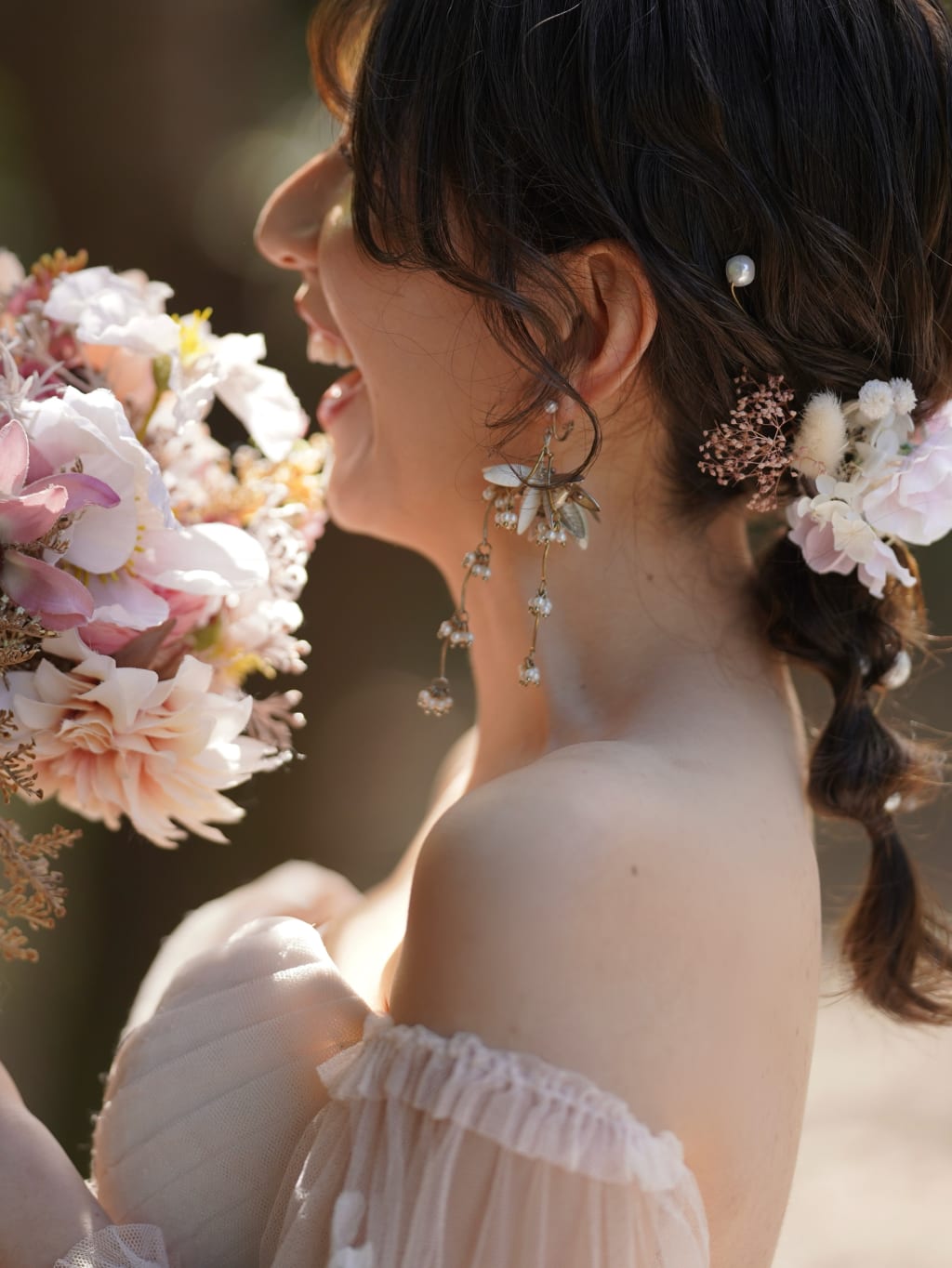 ナチュラル可愛い編み下ろし | デコルテフォトグラフィー | 前撮り・フォトウェディング