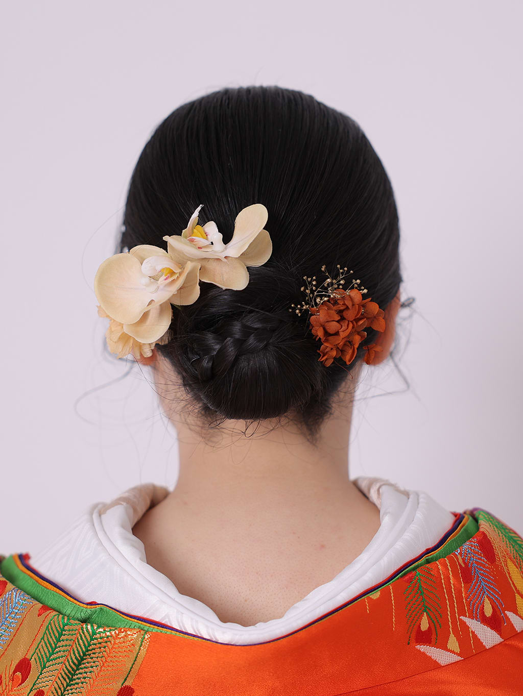 つるっとアレンジシニヨン | デコルテフォトグラフィー | 前撮り・フォトウェディング