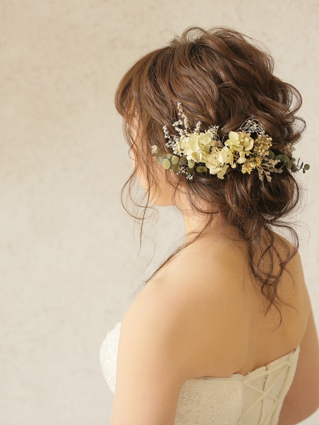 洋装ヘアスタイル | デコルテフォトグラフィー | 前撮り・フォトウェディング