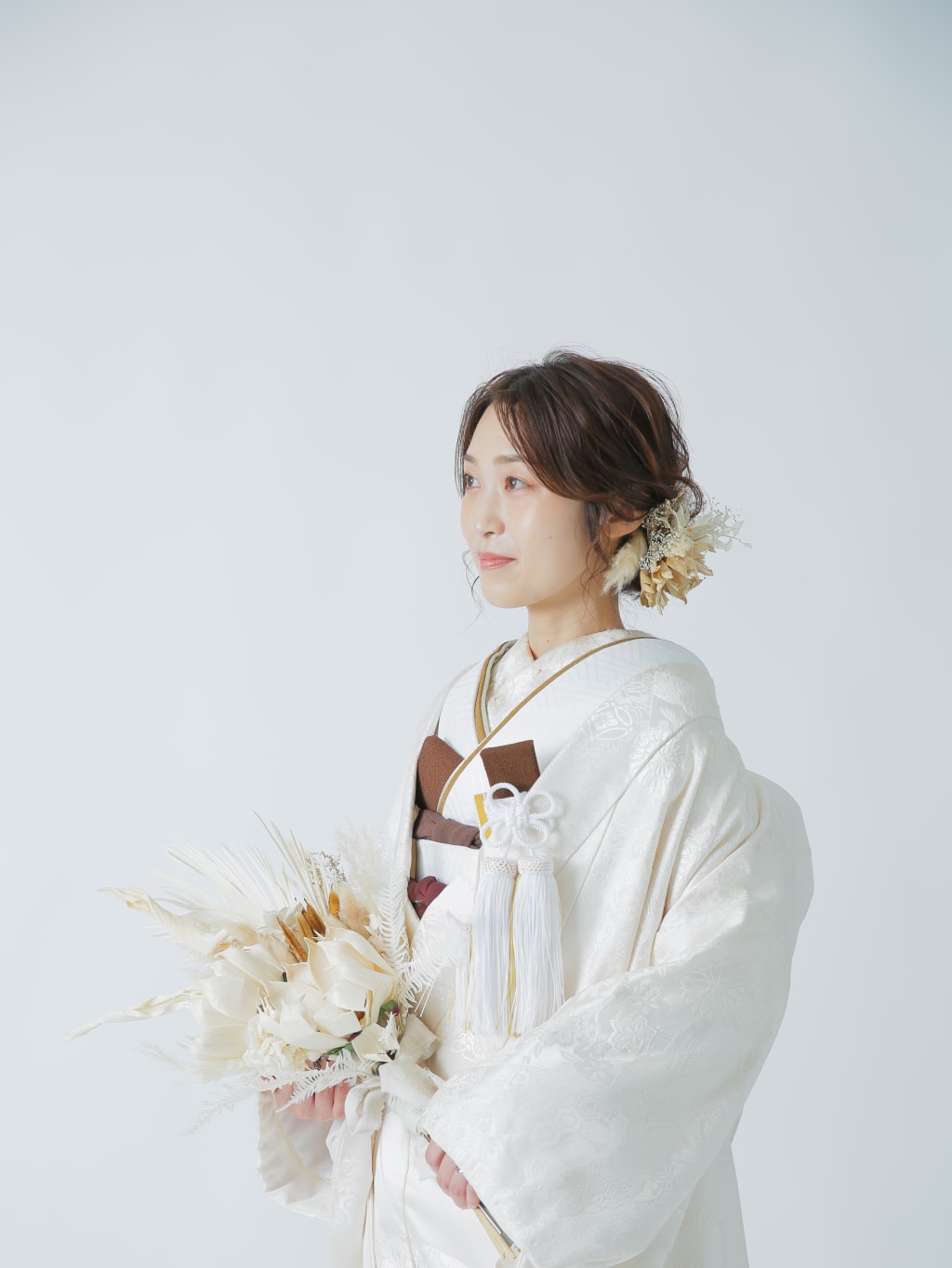 ゆるめシニヨン | デコルテフォトグラフィー | 前撮り・フォトウェディング