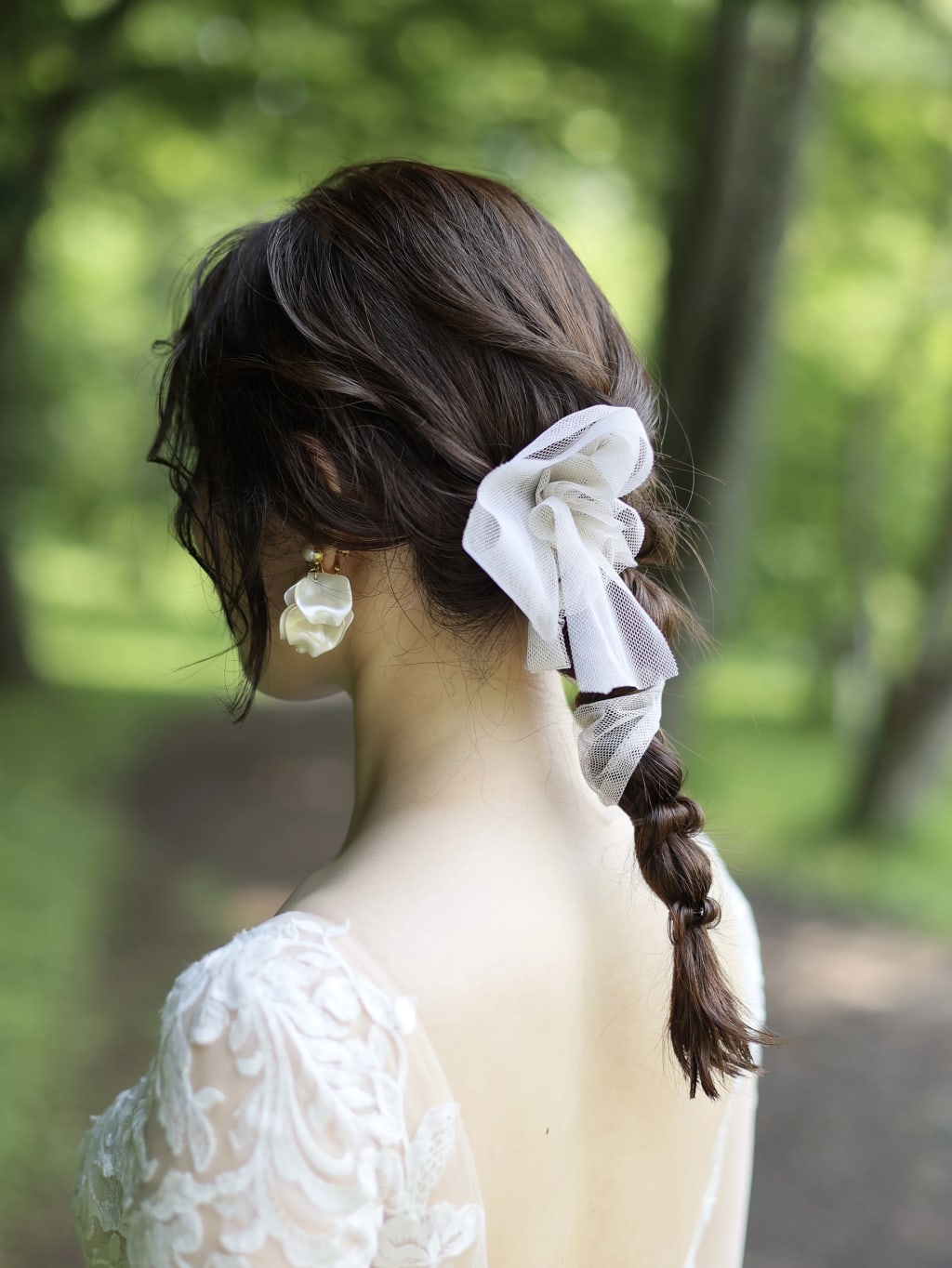 洋装ヘアスタイル | デコルテフォトグラフィー | 前撮り・フォトウェディング