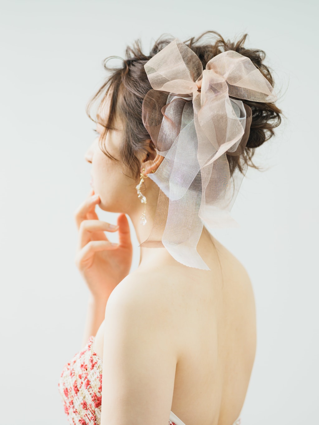 洋装ヘアスタイル | デコルテフォトグラフィー | 前撮り・フォトウェディング