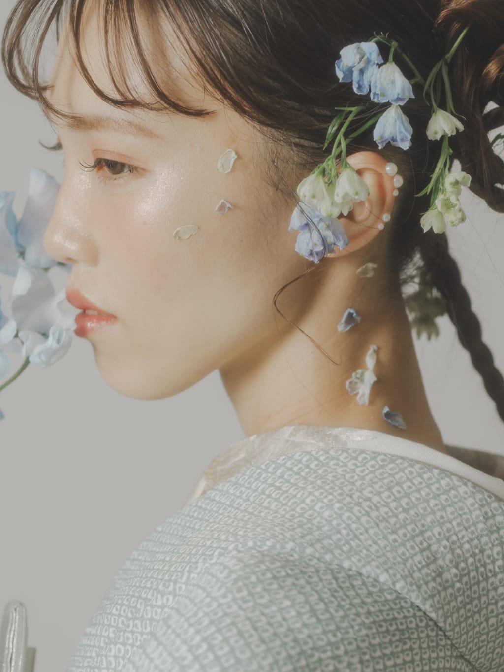 生花×ツインアレンジ | デコルテフォトグラフィー | 前撮り・フォトウェディング