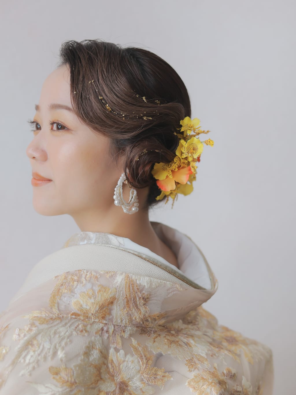 和装ヘアスタイル | デコルテフォトグラフィー | 前撮り・フォトウェディング