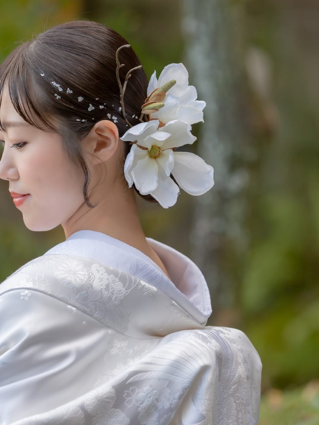 シンプルシニヨン | デコルテフォトグラフィー | 前撮り・フォトウェディング
