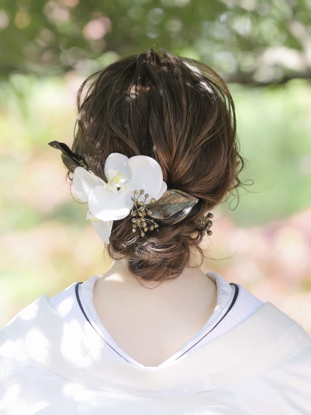 和装ヘアスタイル | デコルテフォトグラフィー | 前撮り・フォトウェディング