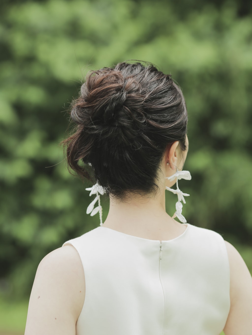 洋装ヘアスタイル | デコルテフォトグラフィー | 前撮り・フォトウェディング