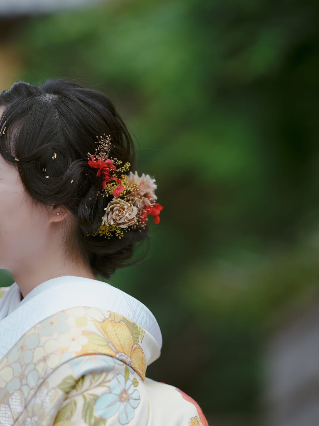 前髪ウェーブ | デコルテフォトグラフィー | 前撮り・フォトウェディング