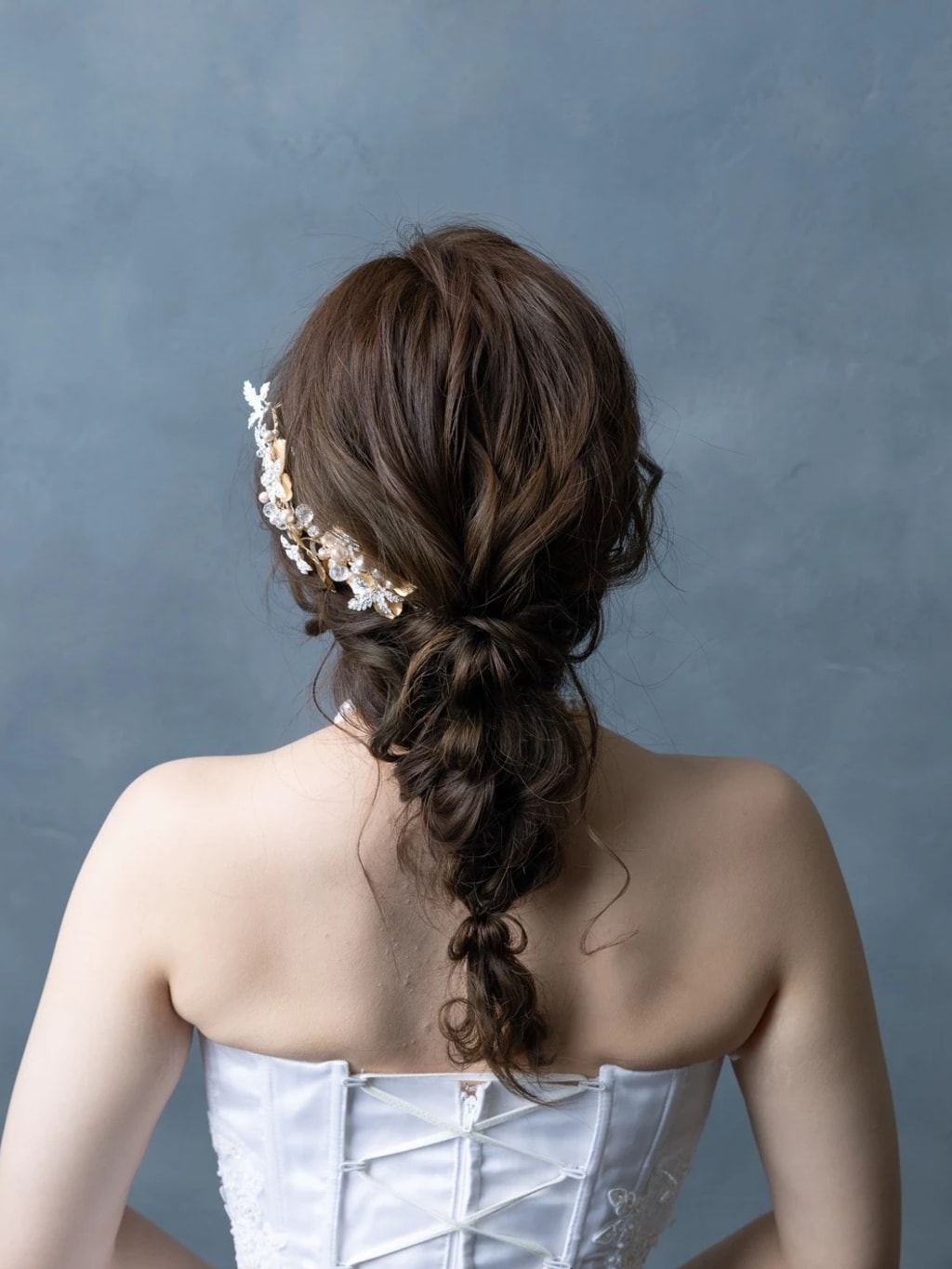 洋装ヘアスタイル | デコルテフォトグラフィー | 前撮り・フォトウェディング