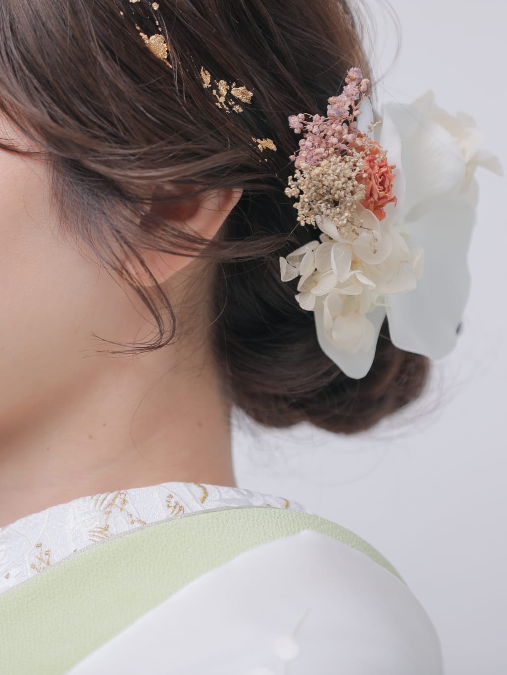 和装シニヨン | デコルテフォトグラフィー | 前撮り・フォトウェディング