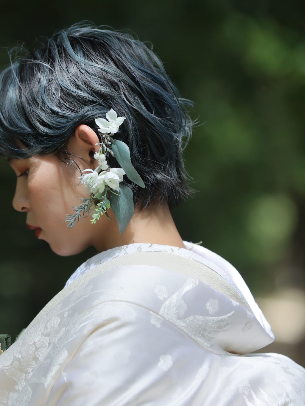 ショートヘアアレンジ | デコルテフォトグラフィー | 前撮り・フォトウェディング